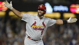 ▲普侯斯（Albert Pujols）單場雙響砲，達成生涯700轟。（圖／美聯社／達志影像）