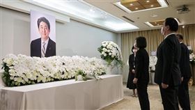 悼念安倍晉三。蔡英文臉書