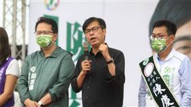 ▲高雄市長陳其邁與市議員參選人陳慶鴻聯合競選總部昨（24）日在岡山舉辦成立大會。（圖／邁向過半大聯盟提供）