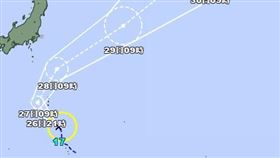 今年第17號颱風「庫拉」(Kulap)生成（圖／翻攝自日本氣象廳）