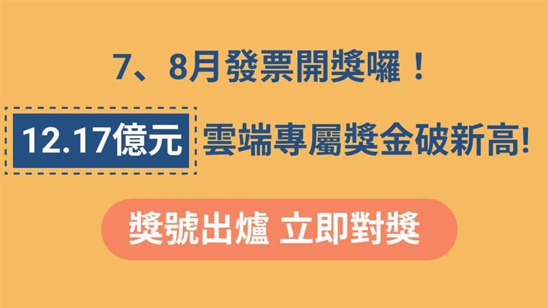 7、8月發票開獎號碼出爐！中獎機率破新高！