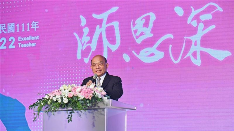 師鐸獎頒獎　蘇貞昌：蔡政府教育經費年年成長