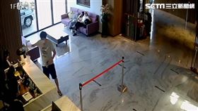 台視主播劉宜函丈夫砸毀櫃台壓克力板，宜蘭綠舞飯店寄發存證信函。（圖／翻攝畫面）