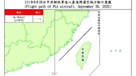 台海周邊空域活動示意圖（圖／國防部）
https://www.mnd.gov.tw/Publish.aspx?p=80471&title=%e5%9c%8b%e9%98%b2%e6%b6%88%e6%81%af&SelectStyle=%e5%8d%b3%e6%99%82%e8%bb%8d%e4%ba%8b%e5%8b%95%e6%85%8b