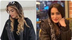 20歲女子納傑菲抗議時取下頭巾，當場遭連開6槍射殺。（圖／翻攝自推特）