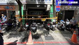 從天而降,磁磚崩落,砸中,永和,翻攝畫面