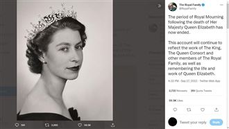 女王年輕肖像亮相！追悼期正式畫下句點