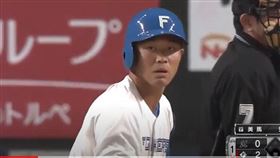 ▲日本火腿王柏融。（圖／截自ELEVEN SPORTS）