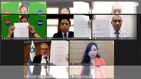 AAIA聯合宣言線上簽署儀式。（圖／國發會提供）