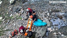 桃園鄭姓清潔隊員前往四稜野溪溫泉玩水時溺斃。（圖／翻攝畫面）