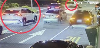 松山小黃運將不爽被超車　當街持水瓶砸車