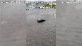 巨獸級颶風伊恩（Ian）侵襲佛州。（圖／AP／VALIDATED UGC、KENEDI TAYLOR授權）