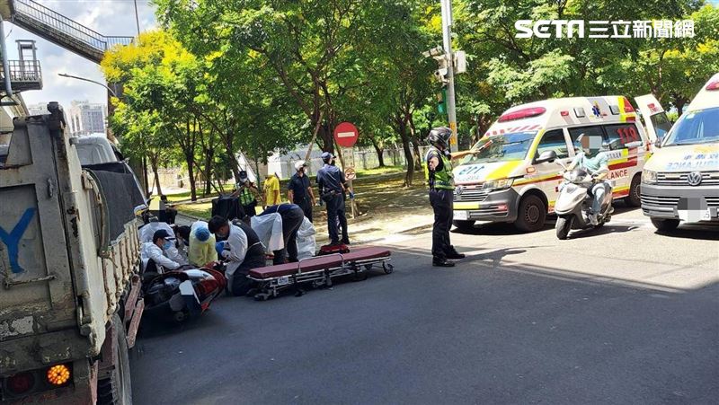 新／板橋貨車違規撞機車　騎士無呼吸送醫