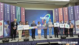 經濟部國貿局與貿協今(29)日共同舉辦「2022美國臺灣形象展」展前記者會。（圖／記者戴玉翔攝影）