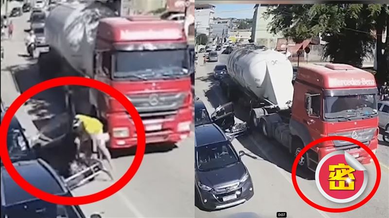女司機開門不看車　騎士遭撞飛！網嚇爆