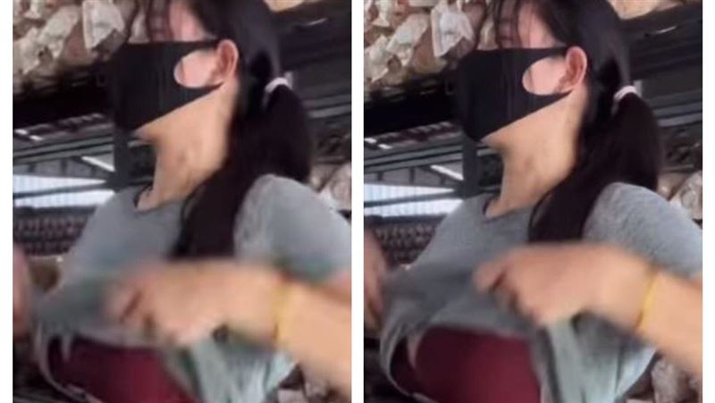 最美女菇農掀衣搧風直呼太熱了！網友暴動