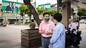 立法院游錫堃院長現身路跑活動，為陳科名與林佳龍加油打氣