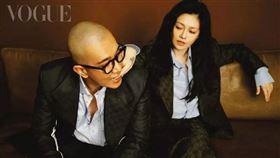 ▲大S和具俊曄合體拍攝時尚雜誌《VOGUE》。（圖／翻攝自IG voguetaiwan）