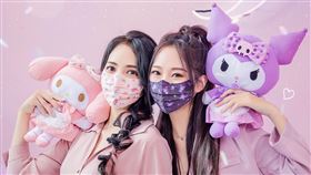 明基健康生活美樂蒂、酷洛米口罩,明基健康生活提供