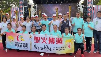 全民運聖火環台結束回嘉　18鄉鎮市傳遞