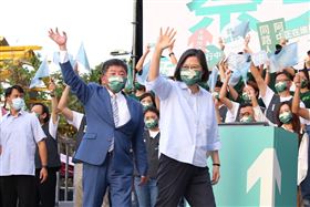 蔡英文站台陳時中競總成立。（圖／記者楊澍攝影）