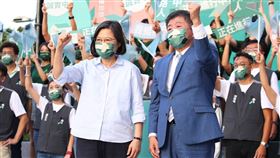 陳時中競選總部成立大會，總統蔡英文到場力挺。圖／記者楊澍攝影