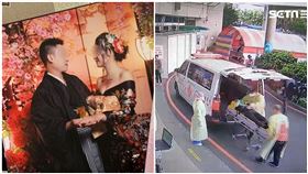  台中準新娘遭移工撞重傷結婚夢碎，男友秀婚戒說我愛妳。（圖／翻攝畫面）