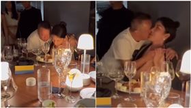 曾志偉擁吻女模（圖／翻攝自IG／lebara_balabala）