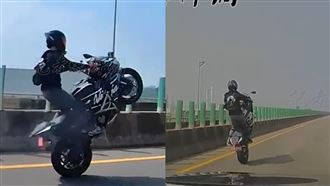 西濱「大玩翹孤輪」！女騎士身分被起底