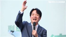 賴清德站台陳時中競總成立掀高潮。（圖／記者楊澍攝影）