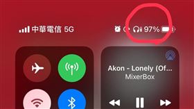 原PO手機狂用4.5小時，電量居然還有97％。（圖／網友授權提供）