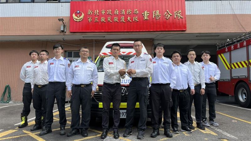 首屆金心獎！　新北重陽分隊榮獲全國前五