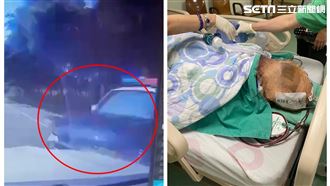 警車撞昏BMW男畫面曝　家屬無奈：我運差