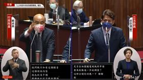 裴偉改口稱錄音檔「膨風」，蘇貞昌表示，絕沒干預NCC。(圖/翻攝自國會頻道YouTube)