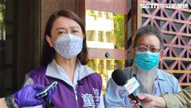 ▲童文薰與律師赴北檢對媒體社長、主管等提告誹謗等罪。（圖／記者楊佩琪攝）