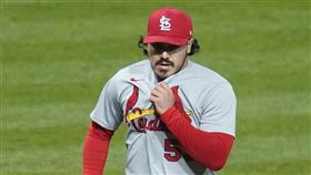 ▲羅梅洛（JoJo Romero）投出再見保送，紅雀1分差不敵海盜。（圖／美聯社／達志影像）