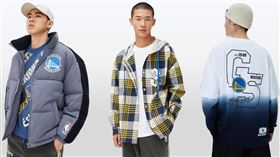 2021-22 NBA總冠軍金州勇士隊聯名商品包含外套、襯衫、T恤等，共12款商品。（圖／品牌提供）