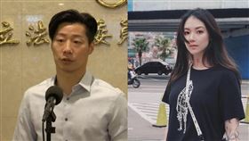 立法委員林昶佐(左)、女星歐陽靖(右)(合成圖)