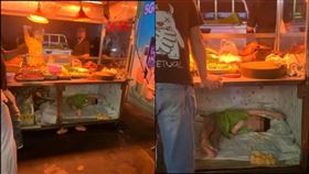 擺攤,攤車,小孩