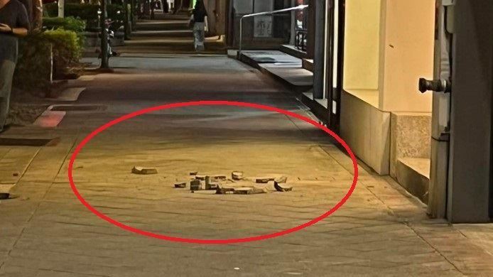 天母驚傳石塊從天而降！　路過民眾嚇壞