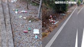 淨山前先「布置」場景！清潔隊竟沿途亂丟（圖／翻攝畫面）