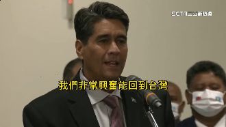 帛琉總統惠恕仁抵台　親吐：感覺像回到家