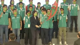 拉抬選戰氣氛　蔡英文助攻「翻轉中台灣」