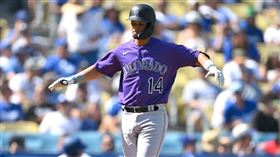 ▲洛磯新秀托法（Ezequiel Tovar）從柯蕭（Clayton Kershaw）手中敲出生涯首轟。（圖／路透社／達志影像）