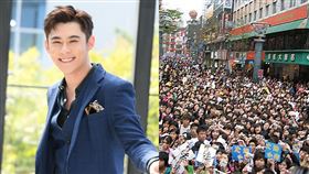  當年陳奕首張專輯舉辦簽唱會，把整個西門町擠的水洩不通。（組合圖／資料照）