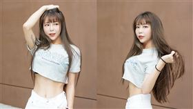 ▲啦啦隊女神梓梓姣好身材被封為「真人版娜美」。（圖／翻攝自臉書Chloe 董梓甯）