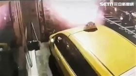 新北李男前往台北市議員參選人張文潔住家放鞭炮恐嚇遭逮。（圖／翻攝畫面）