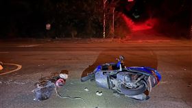 苗栗苑裡，台一線，27小時，2起死亡車禍，機車自撞，情侶酒駕(圖／翻攝畫面)