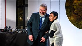 2021年諾貝爾和平獎得主穆拉托夫、瑞薩，近況曝光。（圖／翻攝自Nobel Peace Center臉書）
