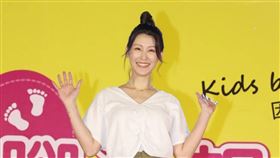 趙孟姿今日出席「小腳ㄚ親子市集」開幕記者會。（圖／記者邱榮吉攝影）